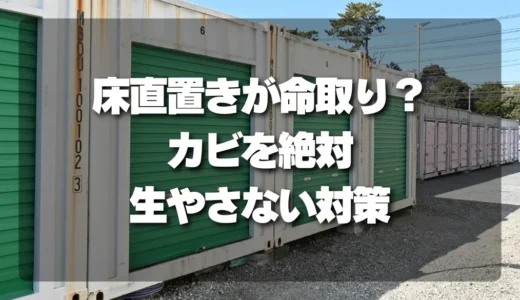 トランクルームのカビを防ぐコツ！床への直置きが危険な理由と対策法
