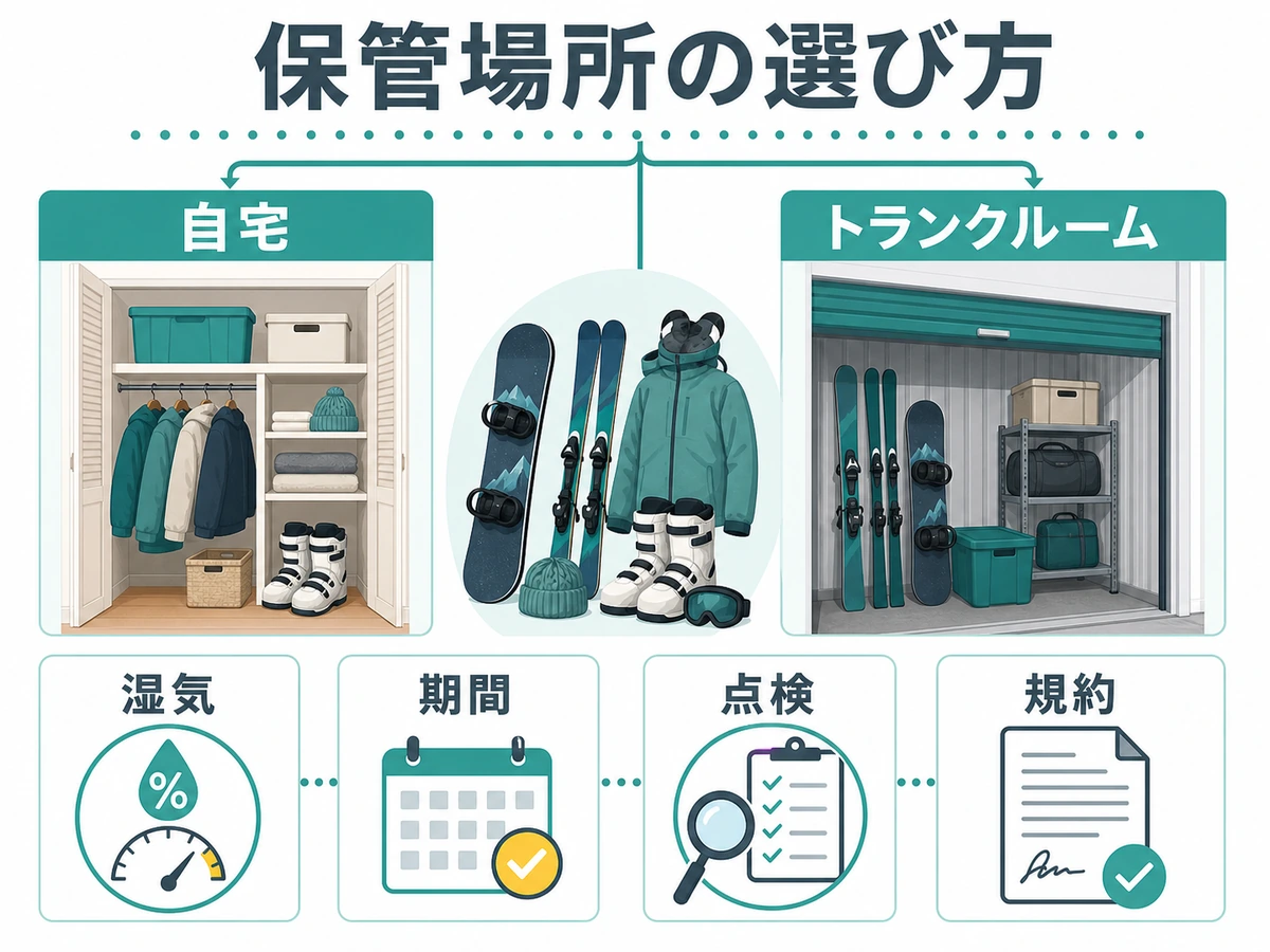 自宅保管とトランクルームを比較する保管場所の選び方