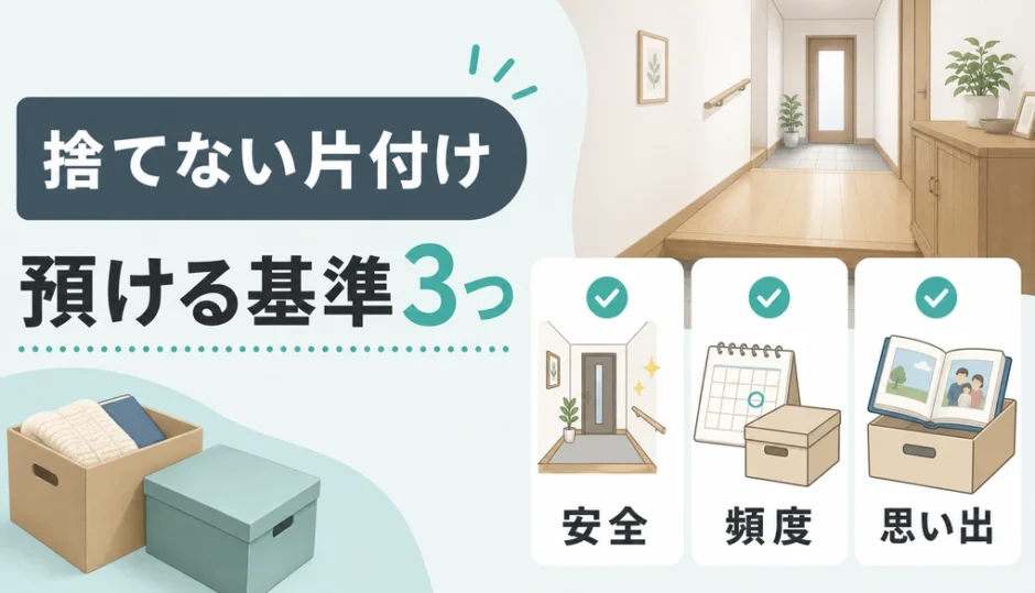 実家の片付けで親と揉めない預ける基準3つ