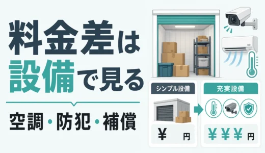 トランクルームの料金差を設備で見るサムネイル