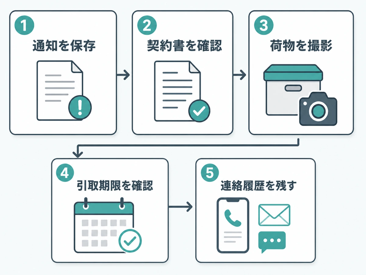 閉店通知後に通知保存から連絡履歴まで確認する5ステップ