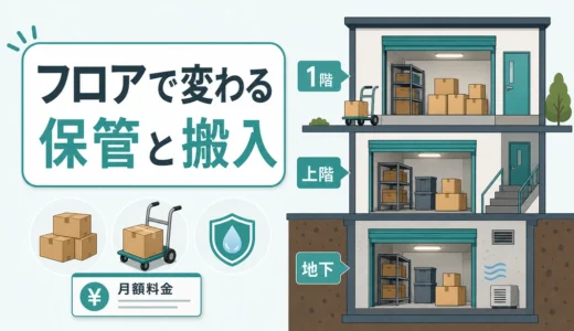 屋内型トランクルームは何階がいい？1階・上階・地下の確認順