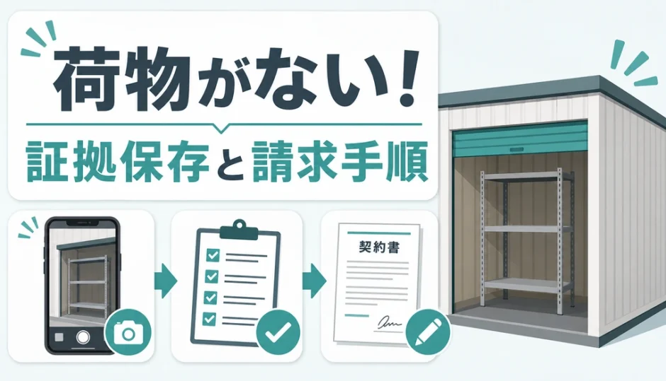 荷物が見当たらないときの証拠保存と補償請求の手順